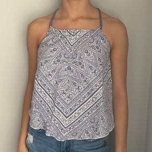 Bandana Tank Top with Braided Straps